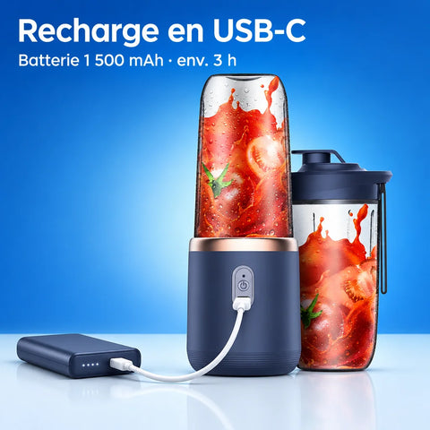 [Scale AI] usp_icons, Mixeur portable 6 lames avec 2 tasses