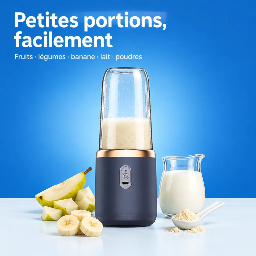 [Scale AI] benefits_list, Mixeur portable 6 lames avec 2 tasses